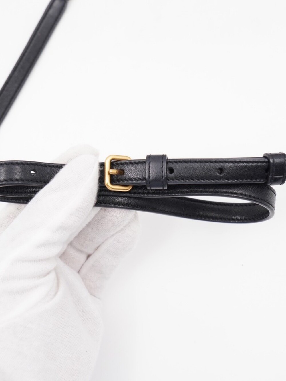 CK64 💕 Saint Laurent Lambskin Quilted Gaby Zipped Crossbody - Picture 11 of 13